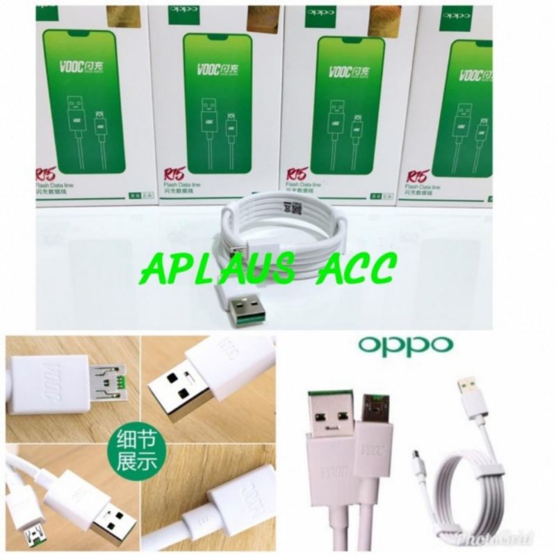 Kabel Data Ori 100% Oppo R15 Colokan Micro