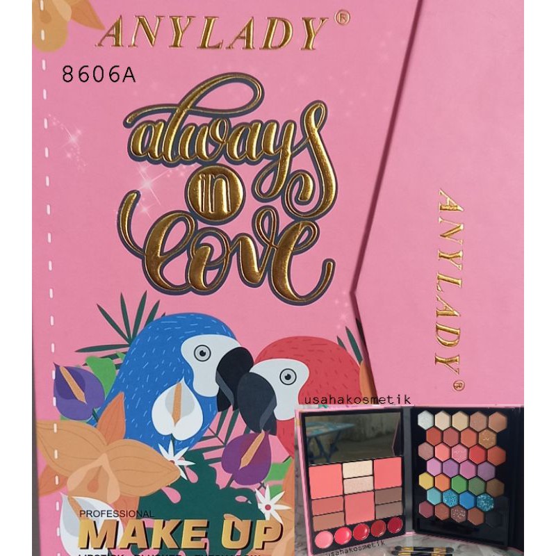 PROMO SUPER HOT!!!MAKE UP KIT PROFESSIONAL ANYLADY ALWAYS IN LOVE SUPERBIG NO.8606A