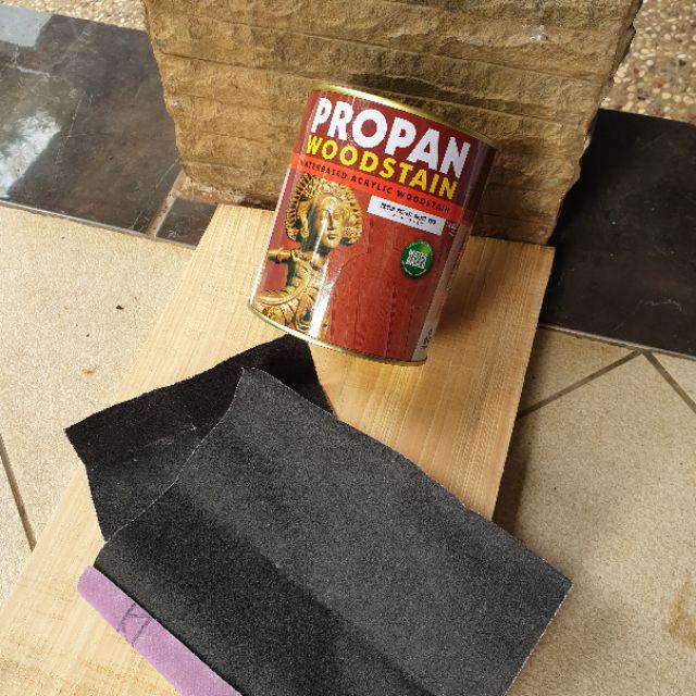 Propan Wood Stain Pws-631 1lt Mewarnai Dan Melindungi Kayu Indoor Dan Outdoor
