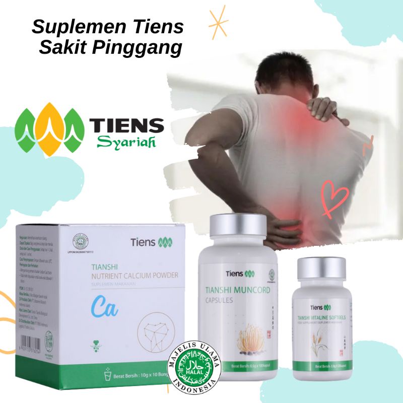 Suplemen Herbal Tiens untuk Sakit nyeri Pinggang dan Pundak belakang