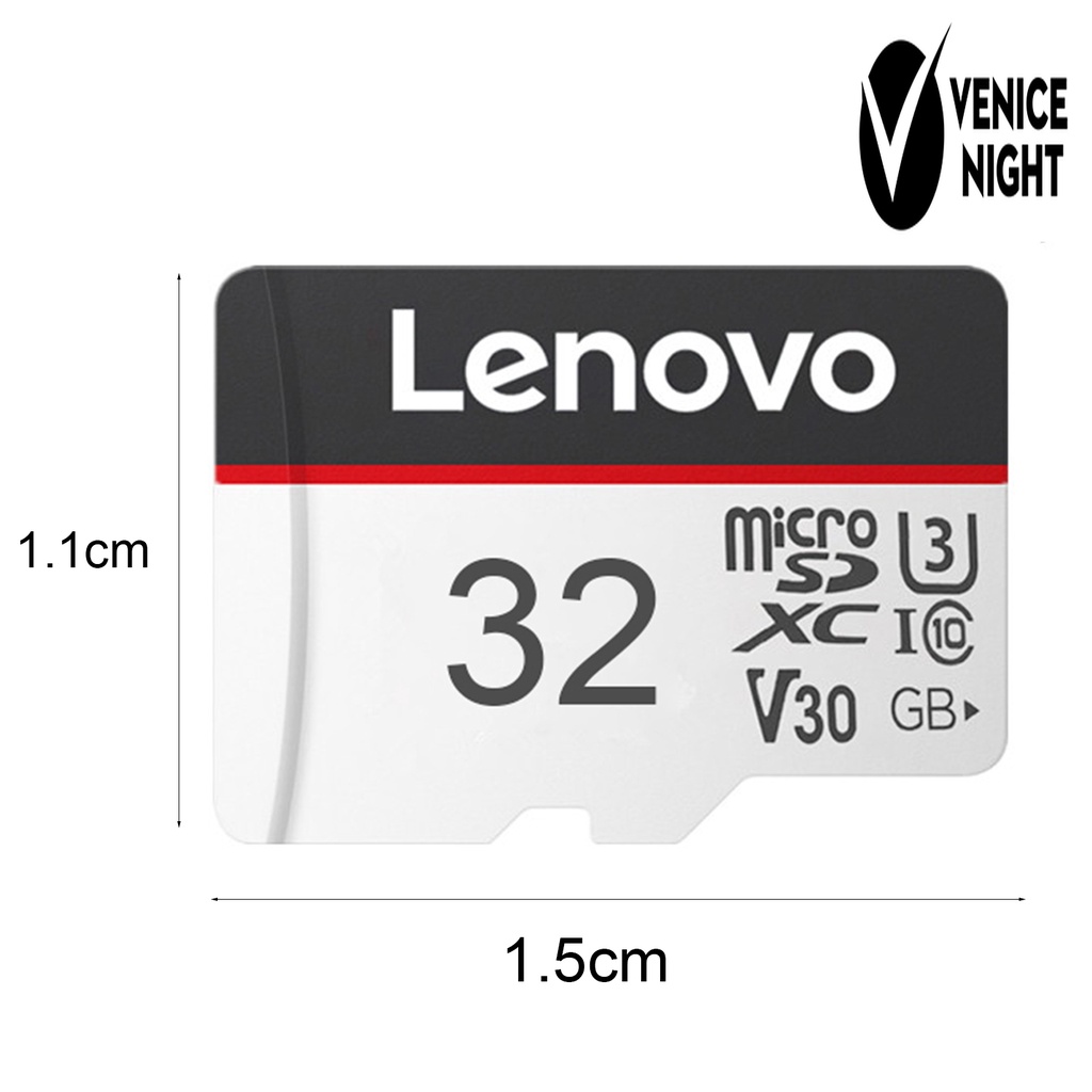 (SC) Lenovo 16GB 32GB 64GB Memory Card U3 High Speed Portable SD Card TF Flash Penyimpanan