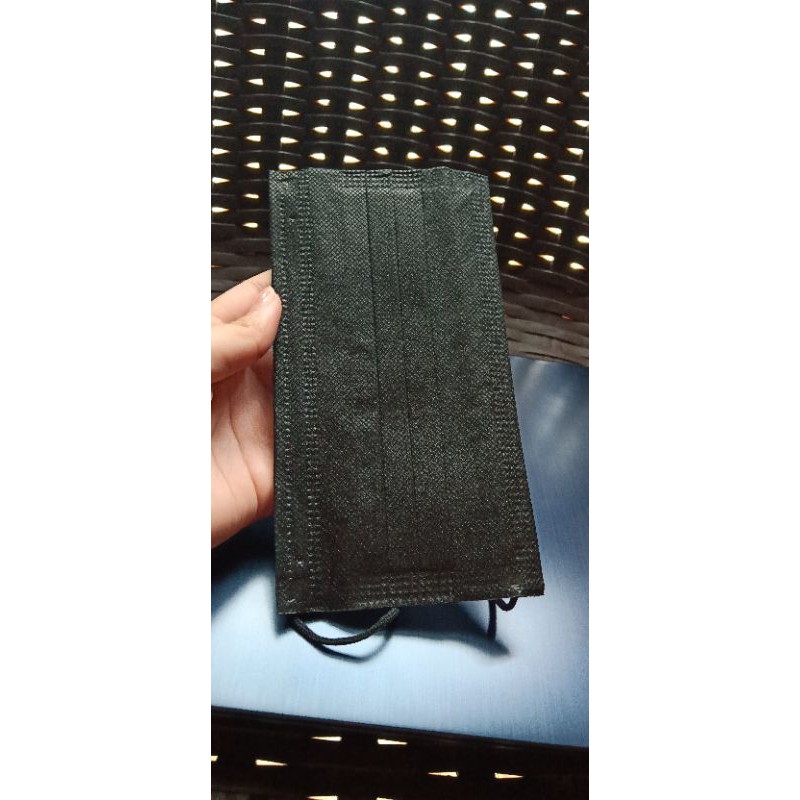 Masker Hitam Misoo 3 Ply 50 Pcs