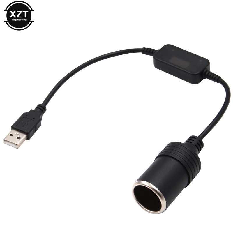 (100% BARANG ORI) Plug Mobil USB Cigarette Plug Power Socket 5 V to 12 V - XZT0017