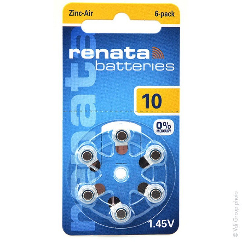 Baterai batre Renata za10/10/a10 Original Hearing Aid Battery.