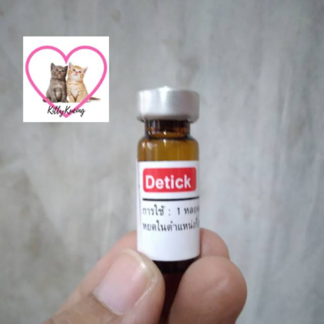 DETICK Obat Kutu Kucing Anjing 1ml dan 2ml Detik