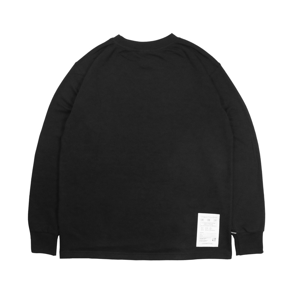 YESZY.MFG Long Sleeve Black Crown F. White