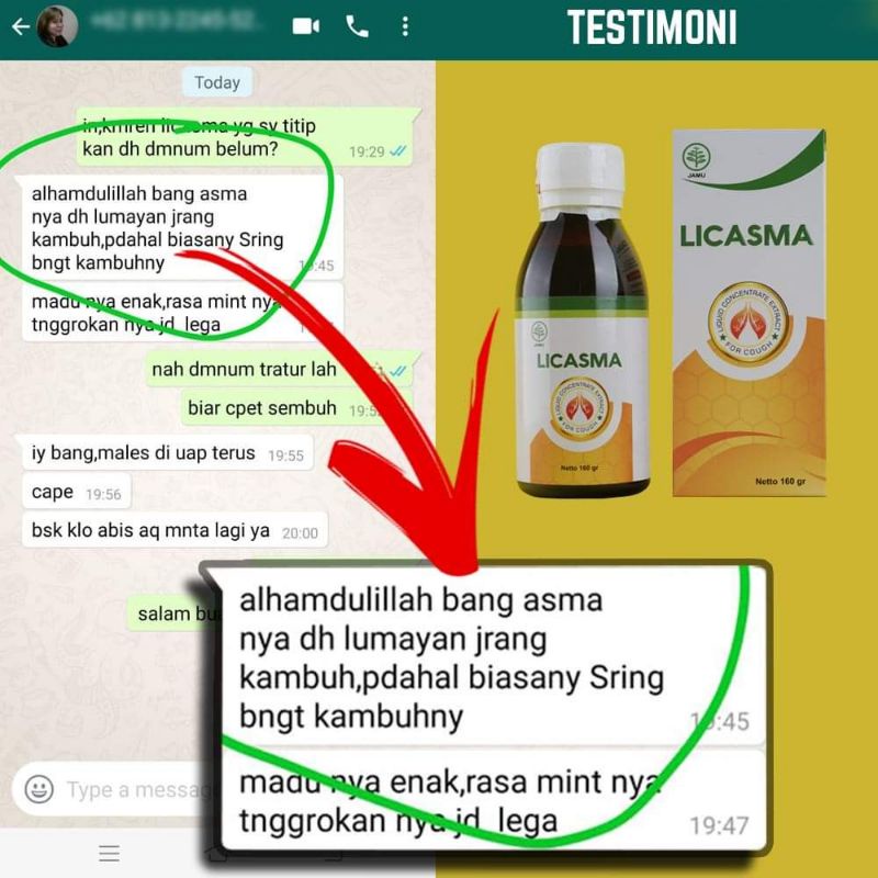 LICASMA MADU HERBAL Obat ASMA | Sesak Nafas, TBC, Batuk Beradahak dan Paru Paru-6