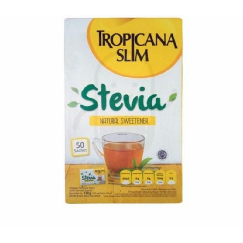 

Tropicana Slim Stevia Sweetener 50 pcs