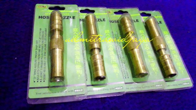 HOSE NOZZLE / SEMPROTAN AIR MODEL LURUS BAHAN KUNINGAN