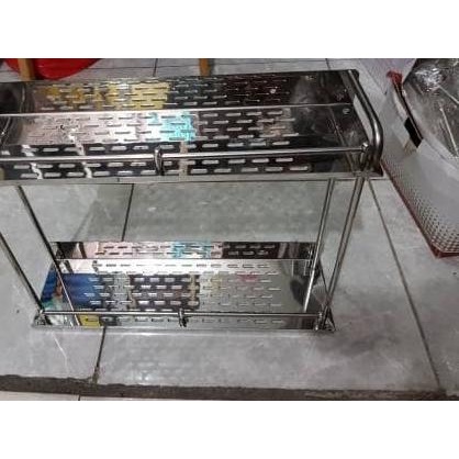 ❉ rak sabun stainless kotak 2 susun 40cm ➬