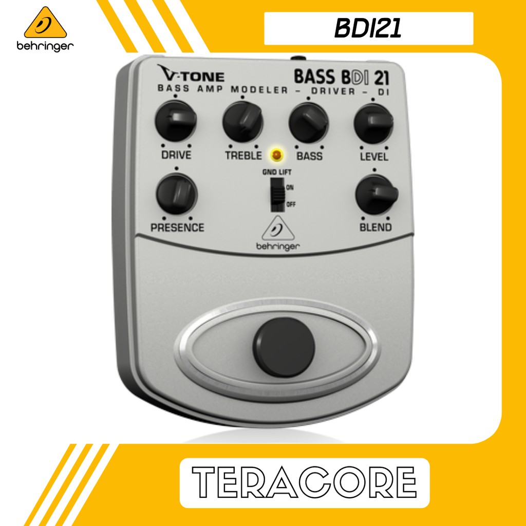 Behringer BDI21 BDI-21 BDI 21 Bass DI Box Stompbox Preamp Tube