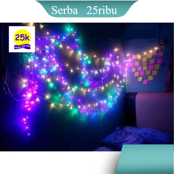 Lampu Tumblr / Lampu Warna Warni / Lampu Hias / Lampu Kamar 10 METER 50 LED / SERBA 25 RIBU / MAKASS