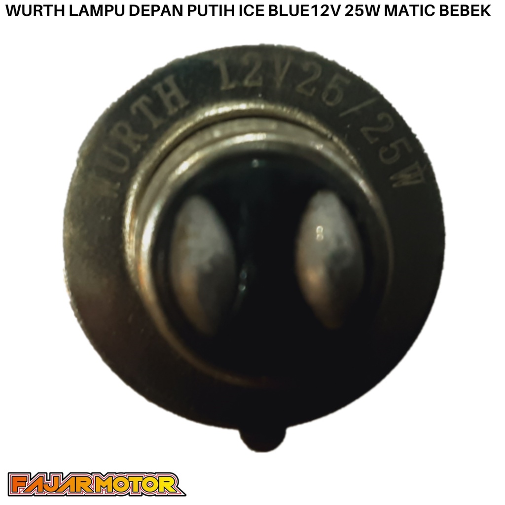 OBRAL LAMPU DEPAN WURTH HALOGEN PUTIH 12V 25W