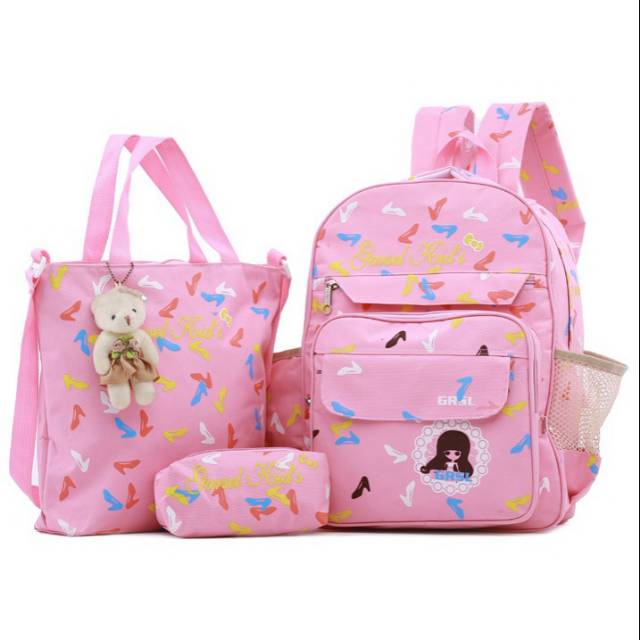 Tas Garsel ( COD ) Buy 1 get 2 Tas anak sekolah Perempuan/Tas Sekolah  original garsel Gyn 5949