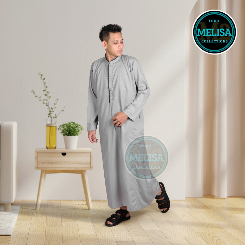 Jubah Pria Gamis Pria Dewasa Lengan Panjang Bahan Toyobo Ukuran M L XL