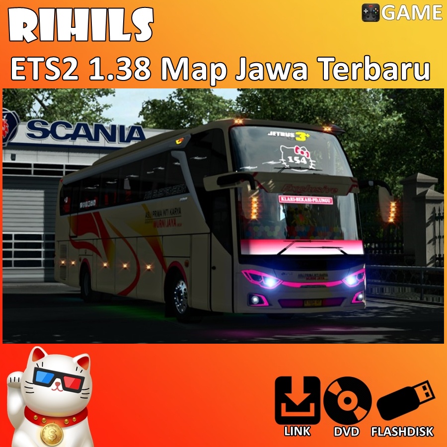 ETS2 1.38 Map Jawa Game Bus Truk Indonesia untuk Komputer PC Laptop