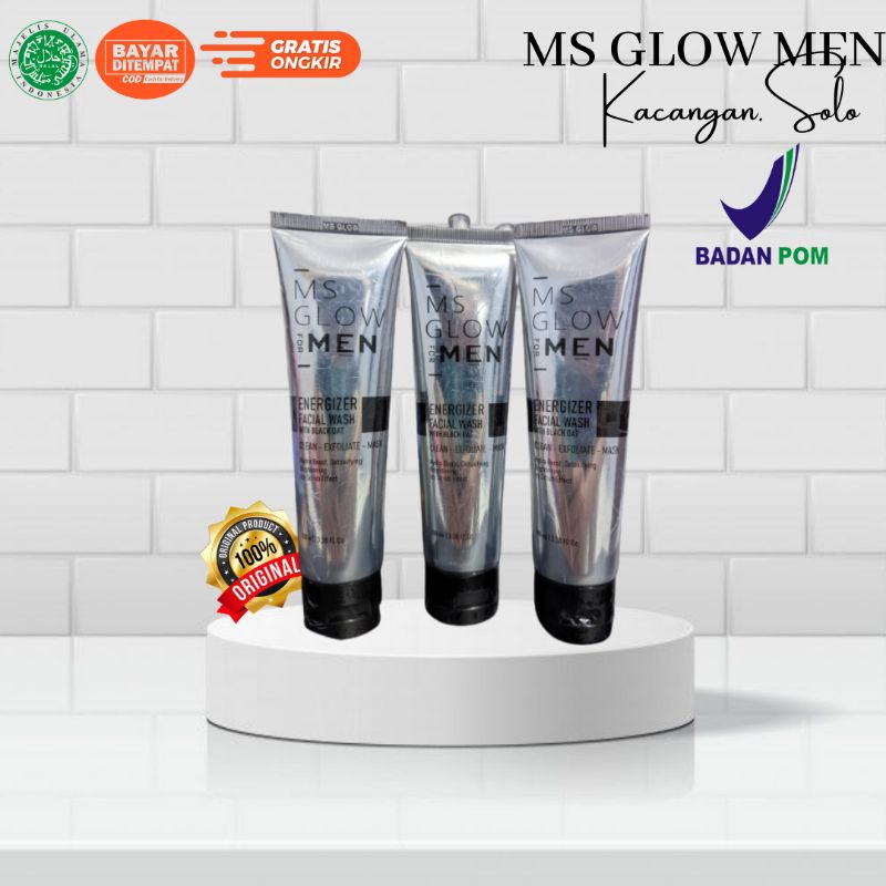 MS GLOW FOR MEN FACIAL WASH ORIGINAL SABUN CUCI MUKA PRIA MG GLOW