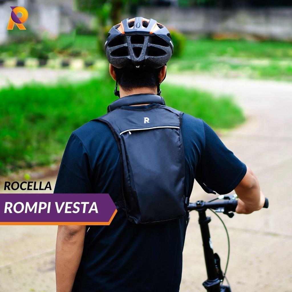 Rompi Lari//Rompi Sepeda//Rompi Running Cardio//Rompi Jogging//Rocella Rompi Vesta