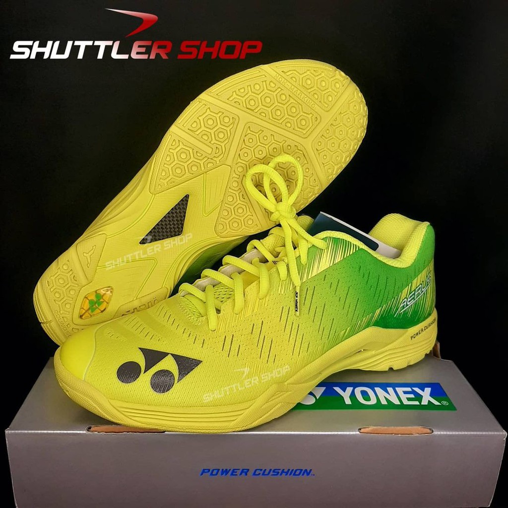 JP Code Sepatu Badminton Yonex Aerus Z Yellow Kuning Original