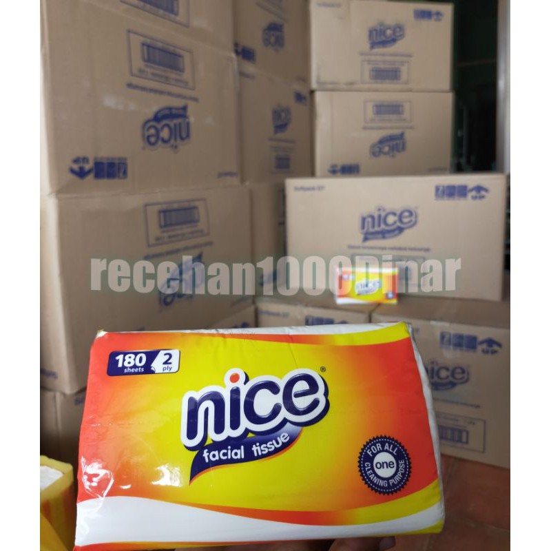 Tisu Nice 180 Sheets 1 Karton 60 pcs Promo Murah