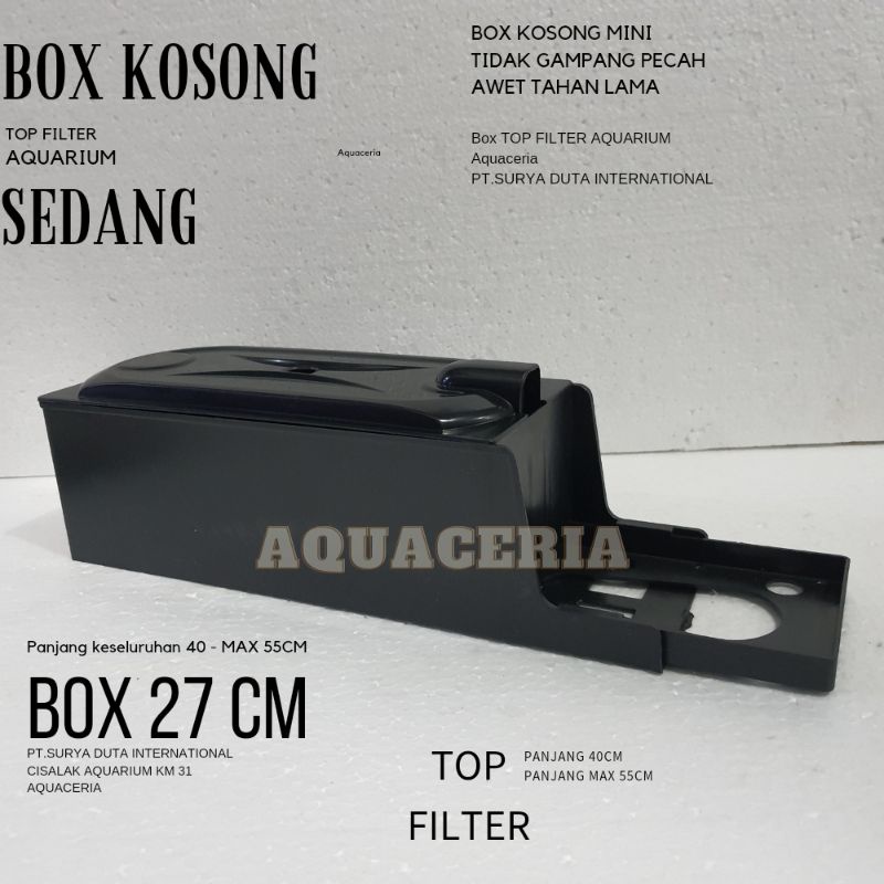 Top filter aquarium Box kosong sedang Filter box aquarium box nya saja