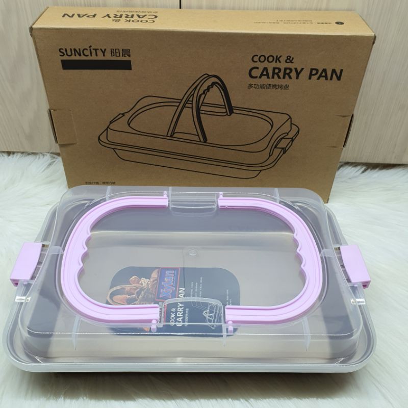 suncity CARRY GO baking pan /bakeware / loyang persegi tanpa sambungan dengan tutup