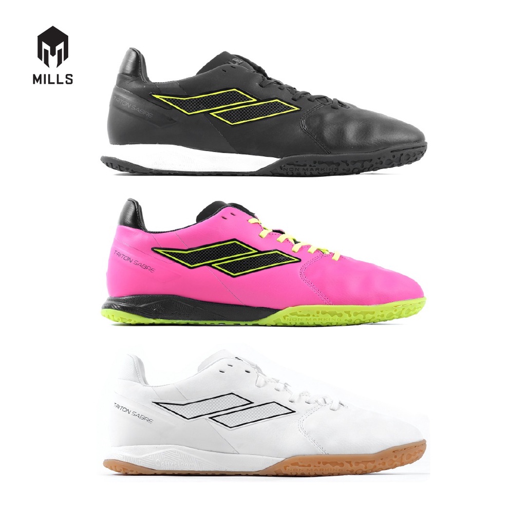 Sepatu Futsal - MILLS - T-RITON SABRE IN White/Black 9400402