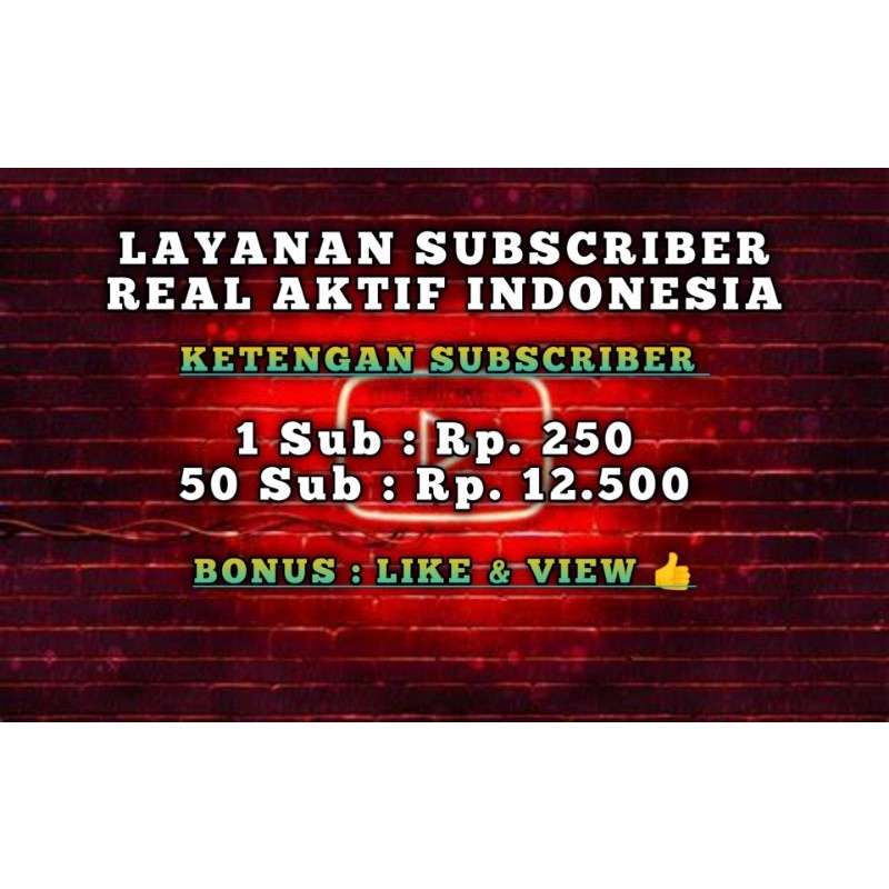 JASA SUBSCRIBER YOUTUBE TERMURAH