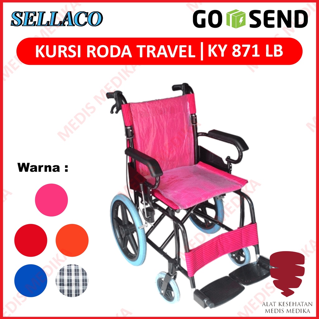 GOJEK ONLY Kursi Roda Travelling Sella KY 871 Velg Racing Haji Umroh