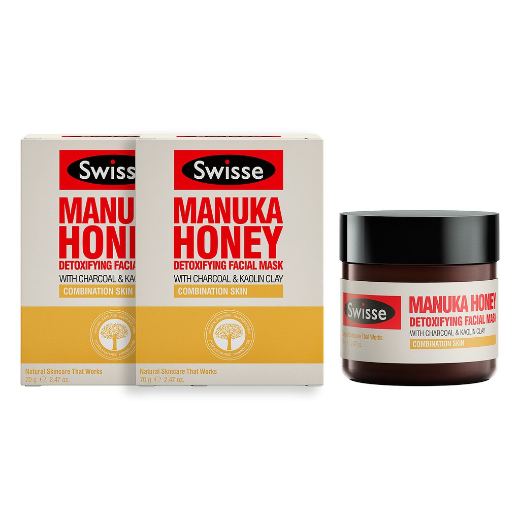 Download Swisse Manuka Honey Detoxifying Facial Mask Shopee Indonesia PSD Mockup Templates