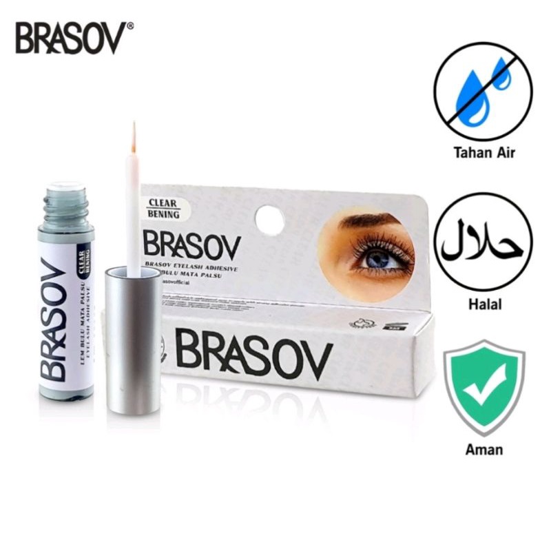 BRASOV Lem Bulu Mata Palsu 8 ML Halal Eyelash Adhesive BPOM - Brasov