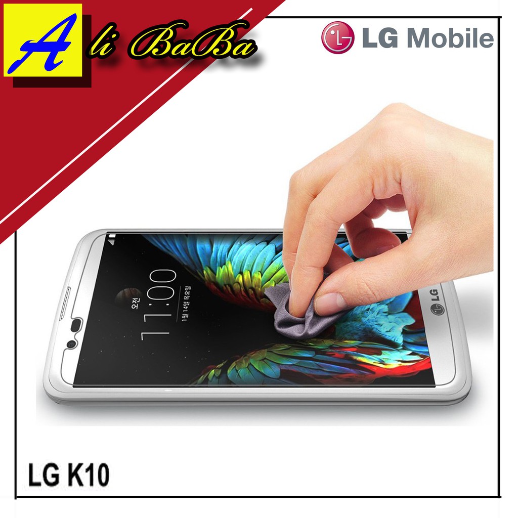 Tempered Glass Handphone LG K10 2017 Full Cover Curved Anti Gores Kaca LG K10 Glass LG-CLEAR