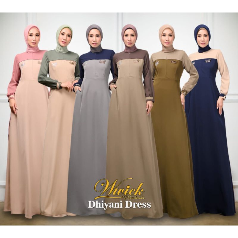 DHIYANI DRESS BY WWIEK MUSLIMAH ORIGINAL