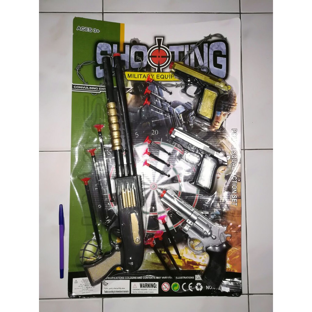 1 PISTOL PANJANG + 3 PISTOL PENDEK