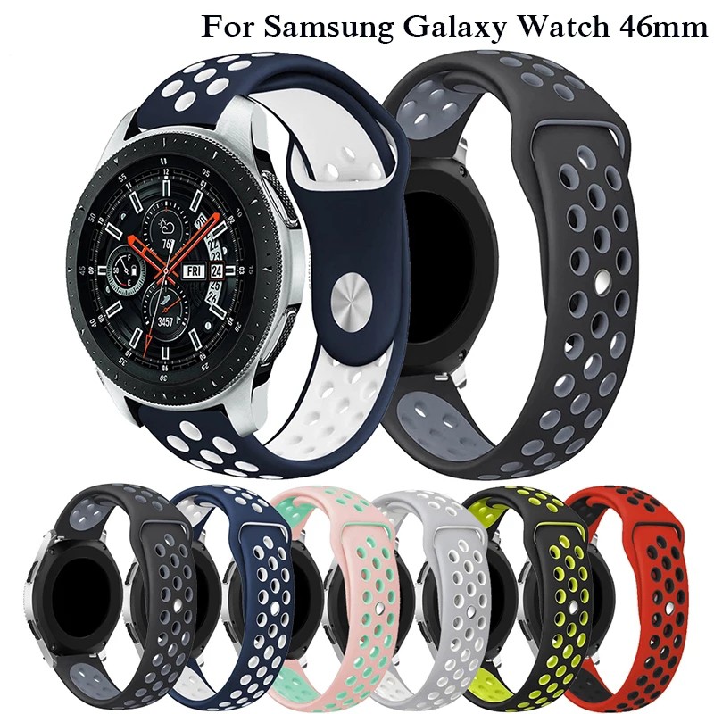 Strap Rubber Galaxy Watch 46mm SR01 - Strap Silicon Samsung Watch 46mm