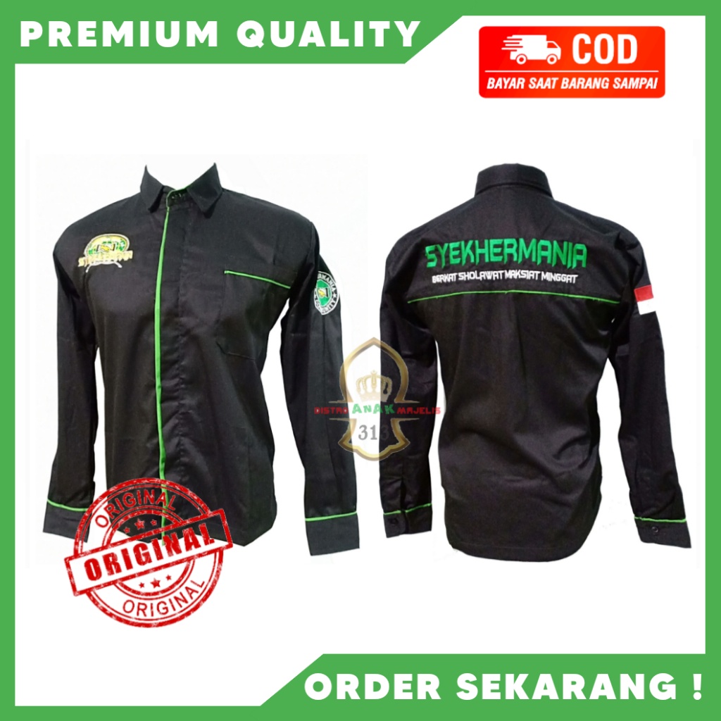Kemeja Syekhermania Panjang / Hem Syekhermania / Hem Syekher Keren
