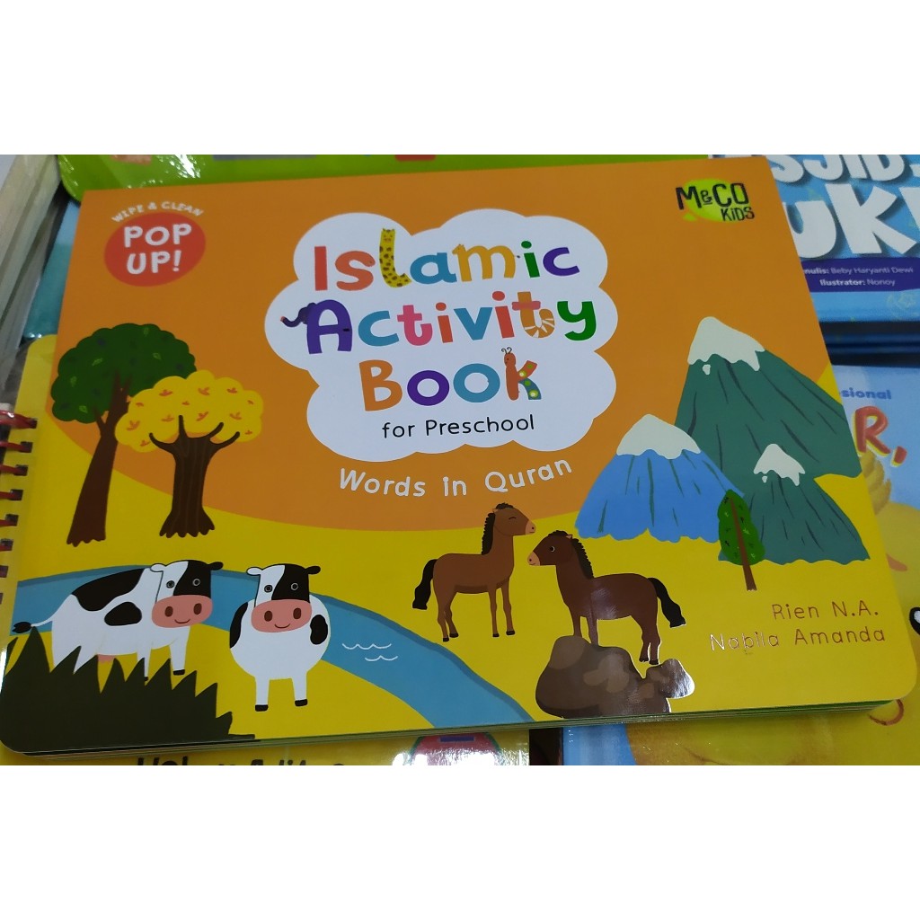 ISLAMIC ACTIVITY BOOK FOR PRESSCHOOL : WORD IN QURAN MIZAN & CO KIDS