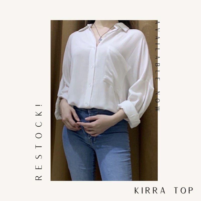 KIRRA TOP BLOUSE KOREAN STYLE RAYON CRINKLE