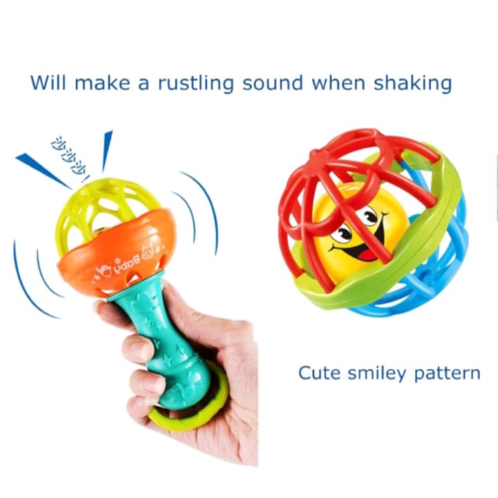 Kizzie Mainan Kerincingan Bayi Baby Rattle Toys Soft Teether Import