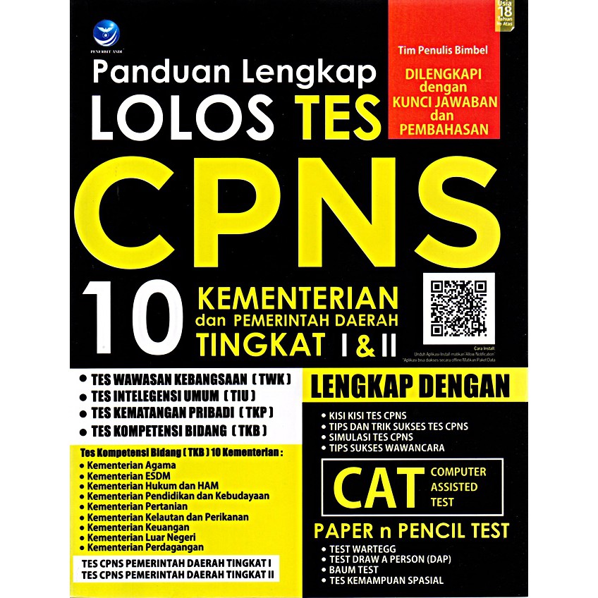 Panduan Lengkap Lolos Tes Cpns, 10 Kementrian Dan Pemerintah Tim Penulis Bimbel