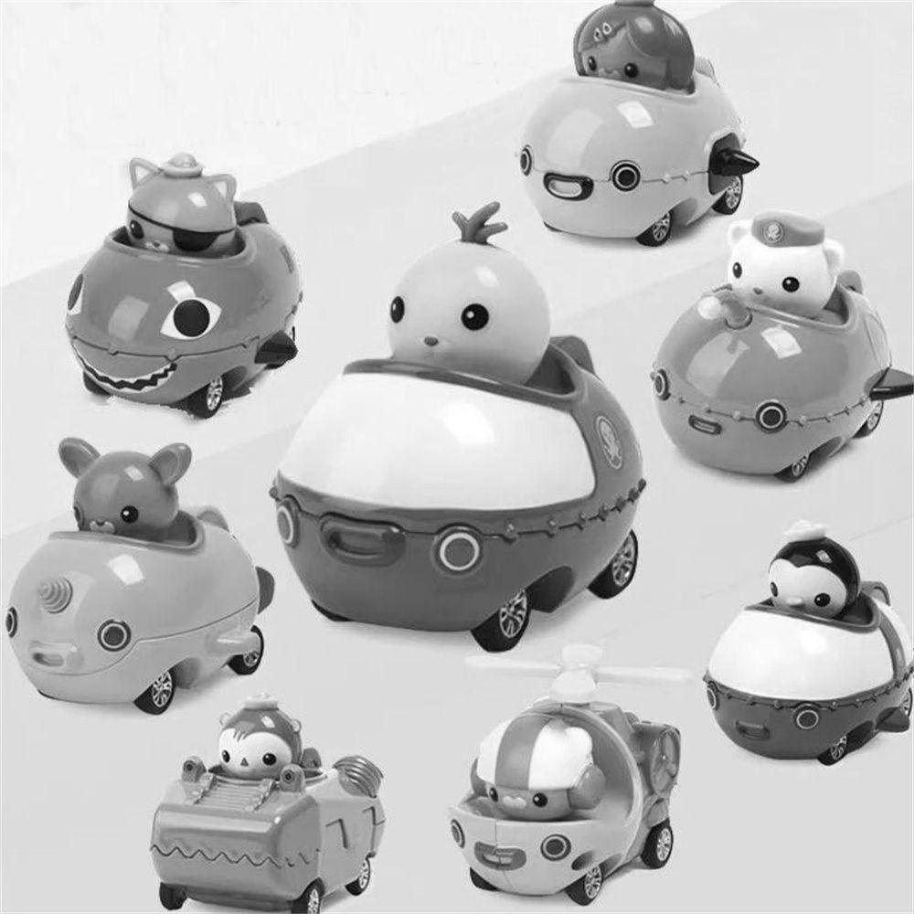 REBUY Rebuy Octonauts Figure Mainan Model Mobil Jari Khusus Press Teritip Kwazii Peso Mainan Kendaraan Hadiah Natal CaptainToy Kendaraan