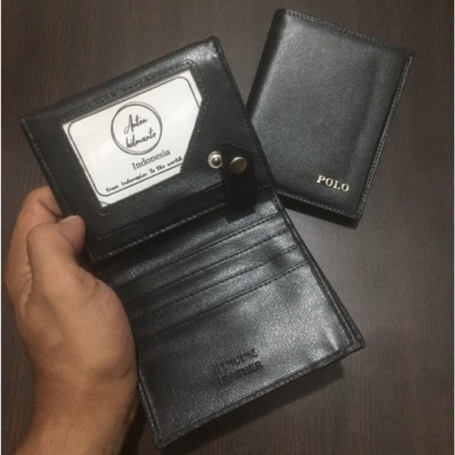 dompet pria model lipat buku atau berdiri ukuran standar jumbo banyak slot kartu bahan kulit sintetis sp4 free box #dompet #dompetpria #dompetcowok #dompetlokal