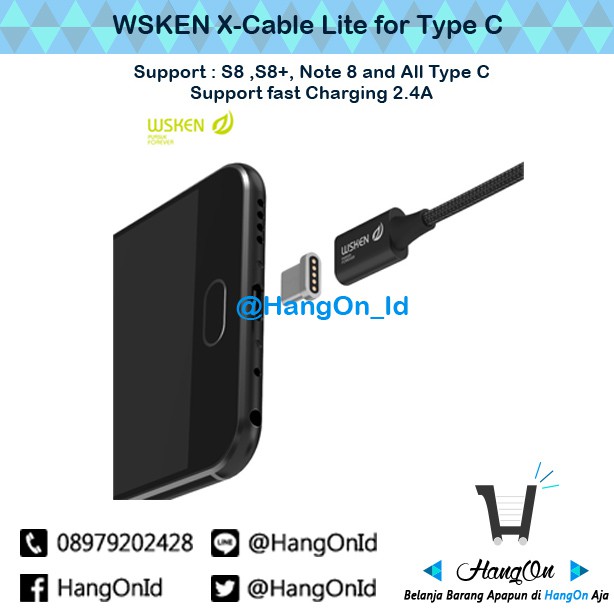 WSKEN X-Cable Lite For TYPE C Magnetic Charger Cable
