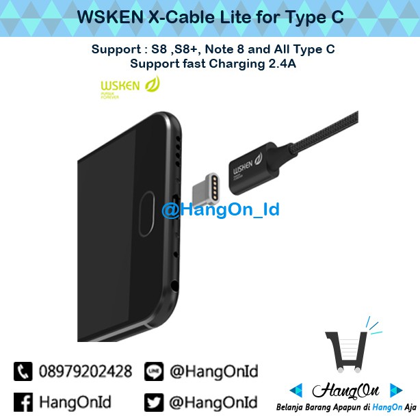 WSKEN X-Cable Lite For TYPE C Magnetic Charger Cable