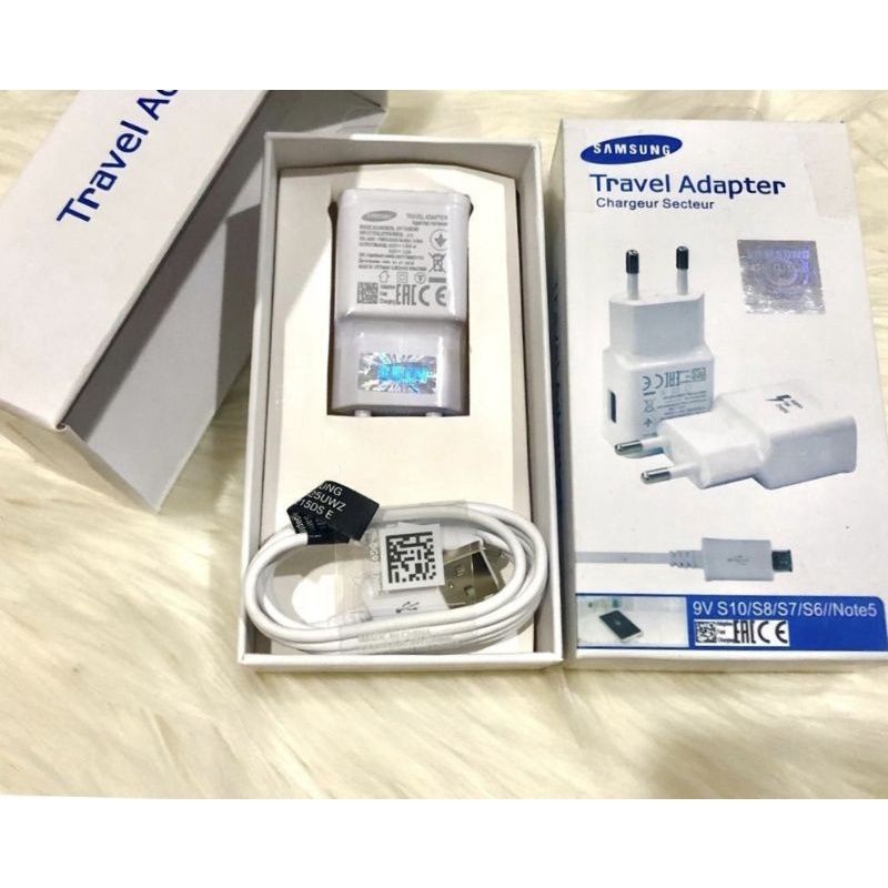 Travel Charger Samsung S7 S8 For Android Micro Casan Samsung Note 5 Original 99% Packing Kotak