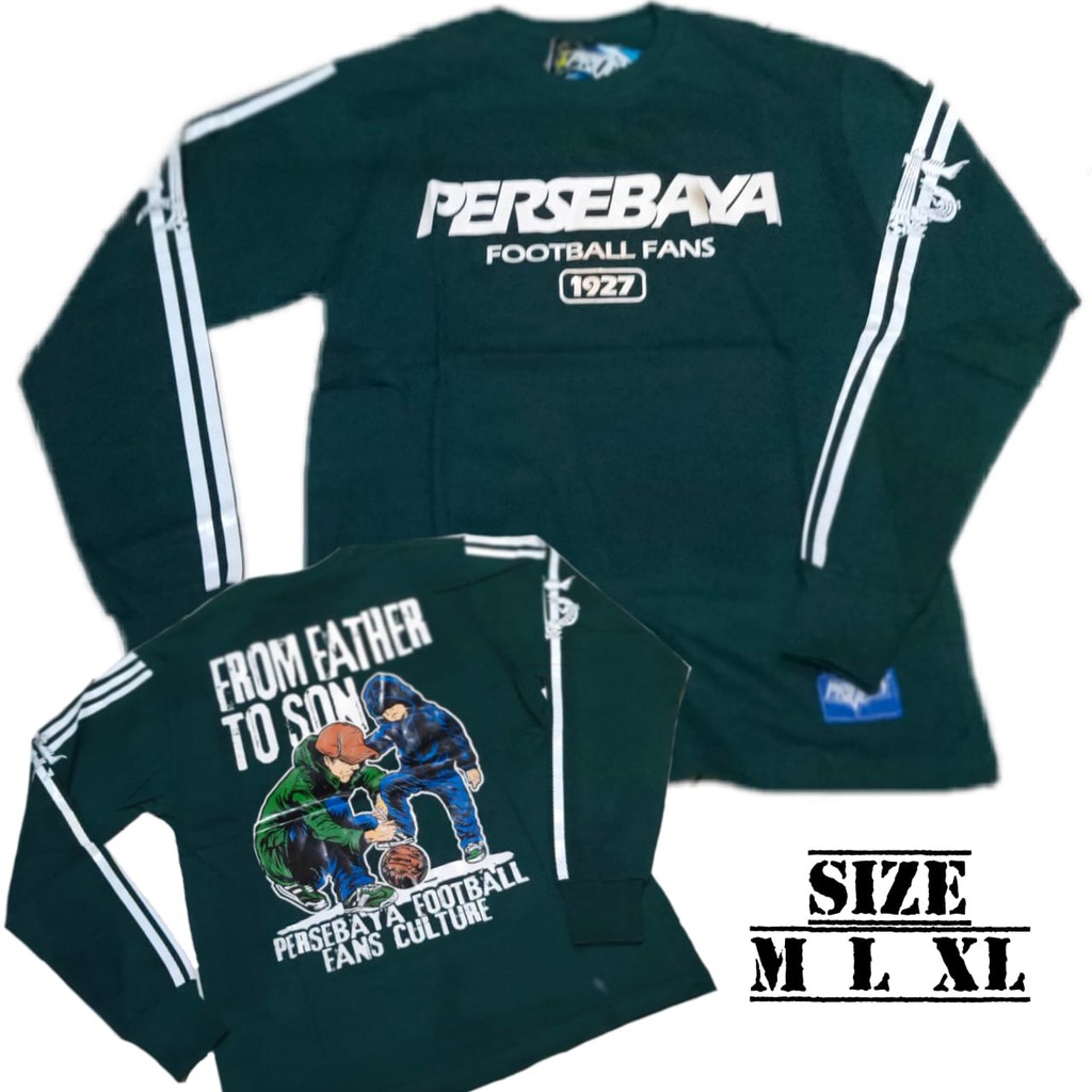 kaos persebaya surabaya wani>BAJU PANJANG PERSEBAYA>KAOS BONEK BONITA LENGAN PANJANG