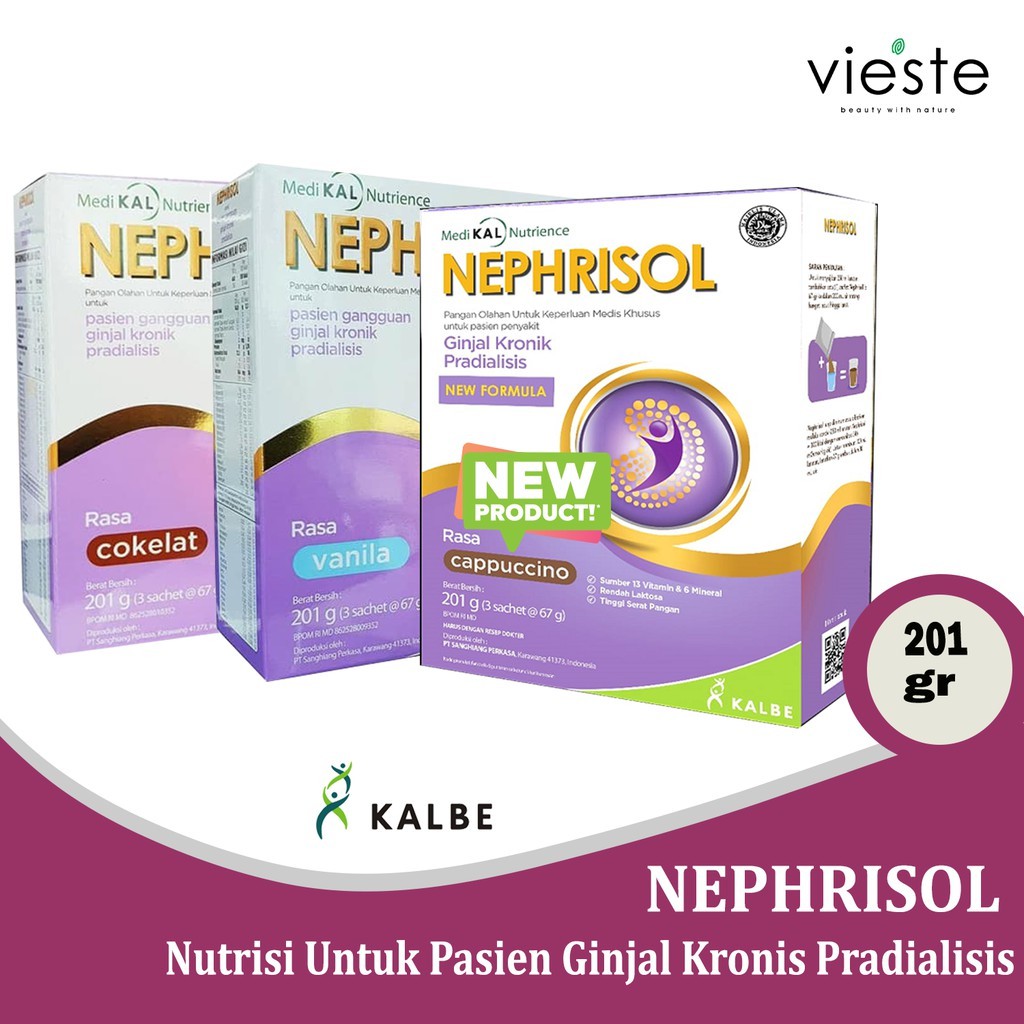 

NEPHRISOL - Vanilla & Capucino - Susu Rendah Protein Untuk Pasien Ginjal Pradialisis