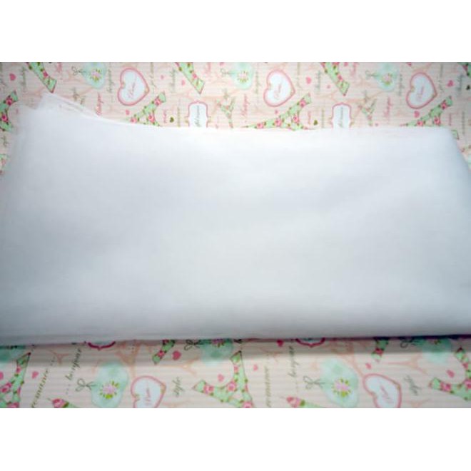 Februari Maniss Kain Tile / Tulle Putih Polos Kode 106