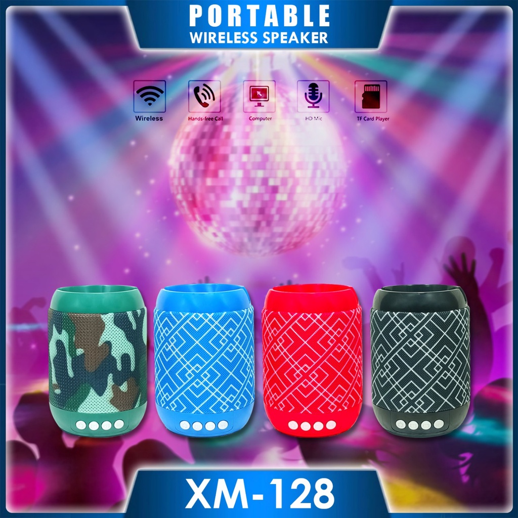 ERRLY XM-128 Portable Bluetooth Speaker Wireless + Phone Stand HP XM128 ( 2 in 1 )