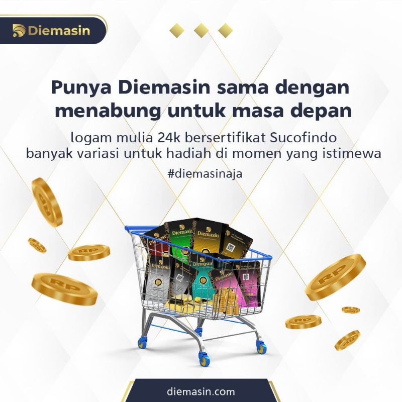 LOGAM MULIA 24K 0,001 Gram DIEMASIN